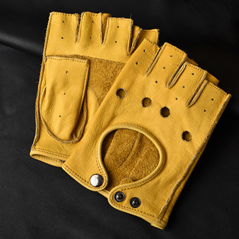 Leather Gloves Men's Half Fing - Leather Driving Glove recensie en prijs