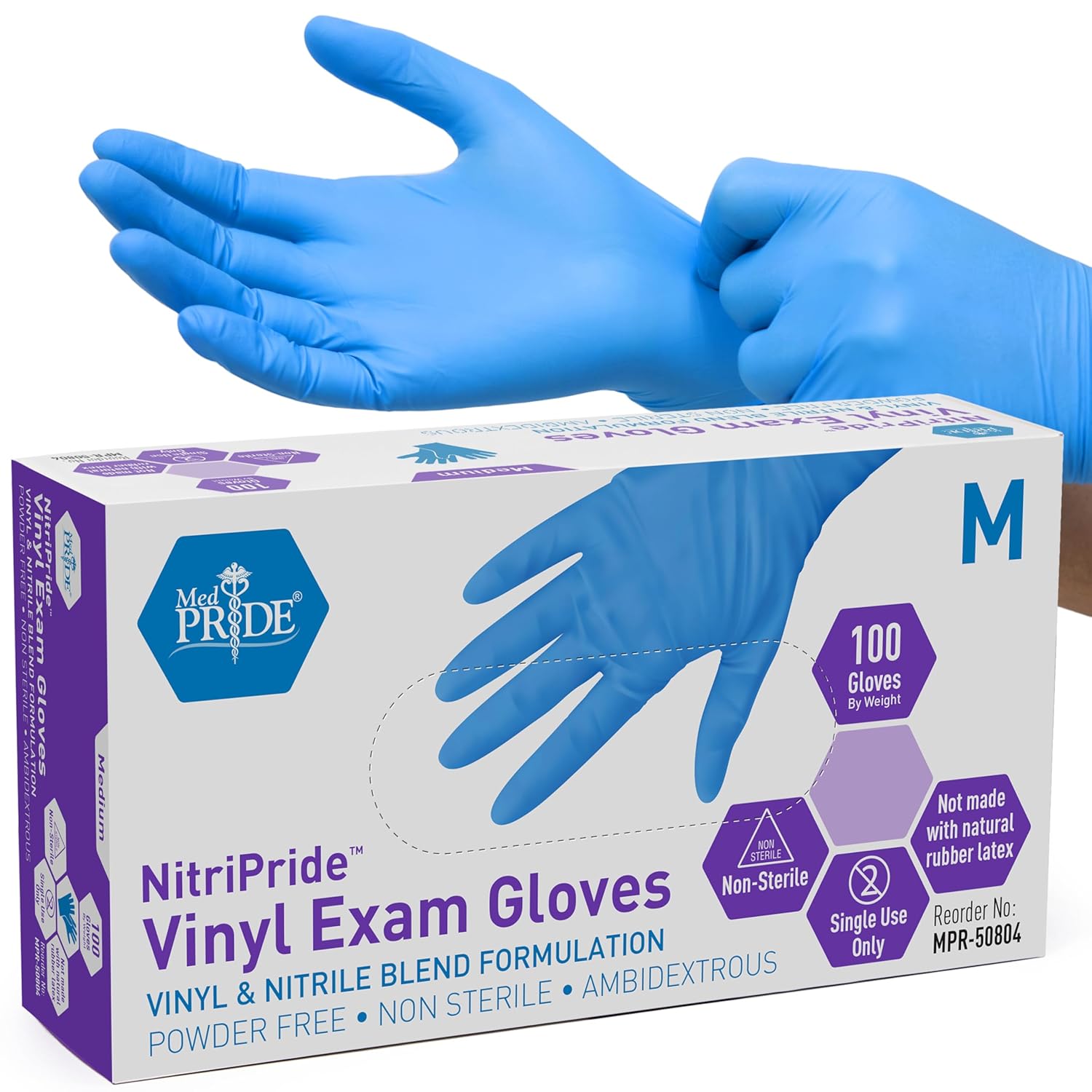 Powder-Free Nitrile/Vinyl Blen - Latex Disposable Glove recensie en prijs