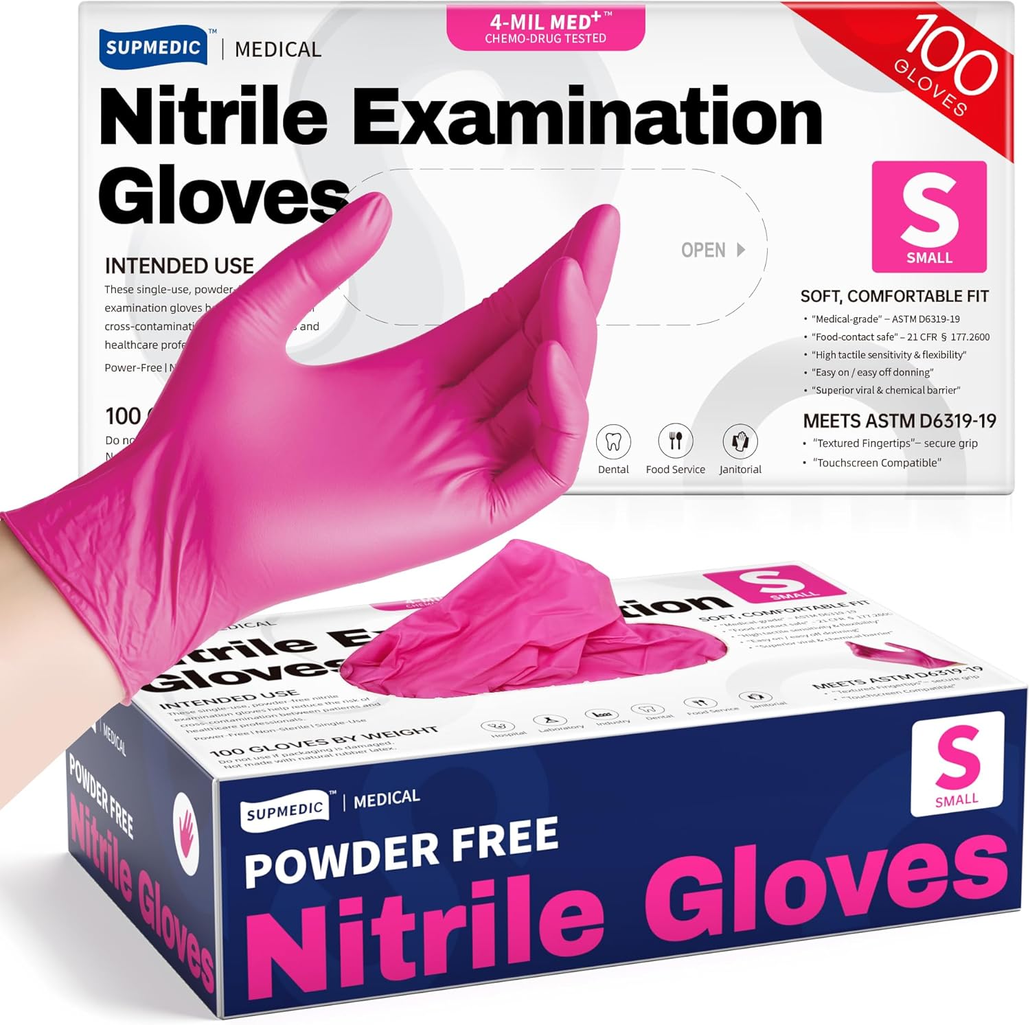 4 Mil Nitrile Exam Gloves, Pow - Exam Glove Nitrile recensie en prijs