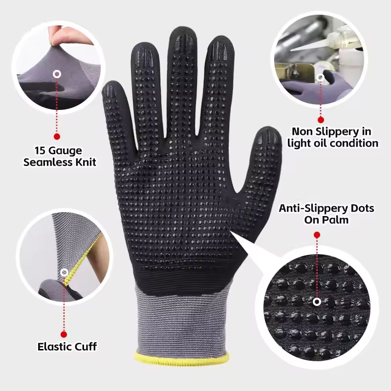 Micro-Foam Safety Work Gloves  - Nitrile Mechanic Glove recensie en prijs