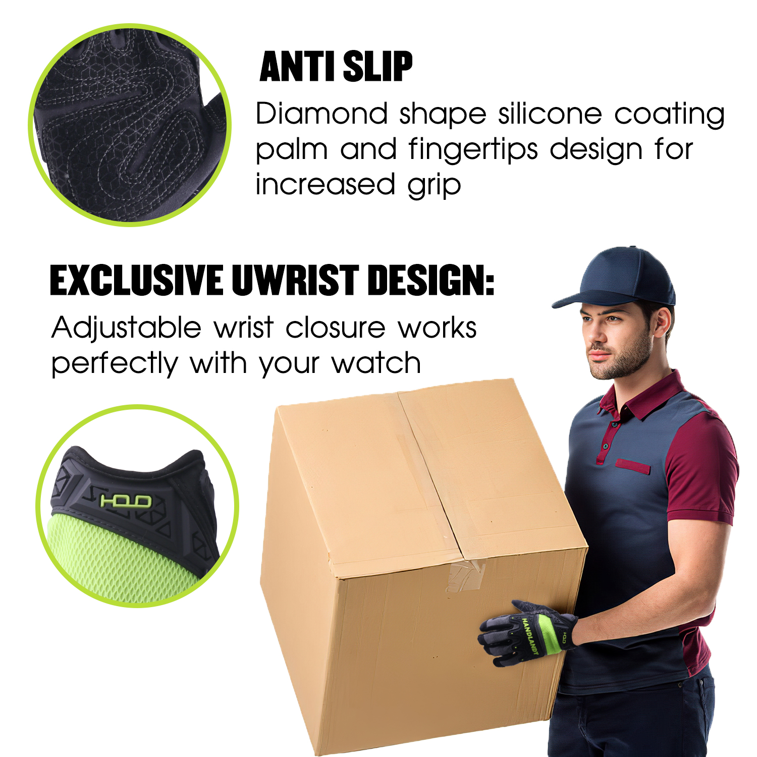 HANDLANDY anti-impact anti-abr - Work Glove Impact recensie en prijs