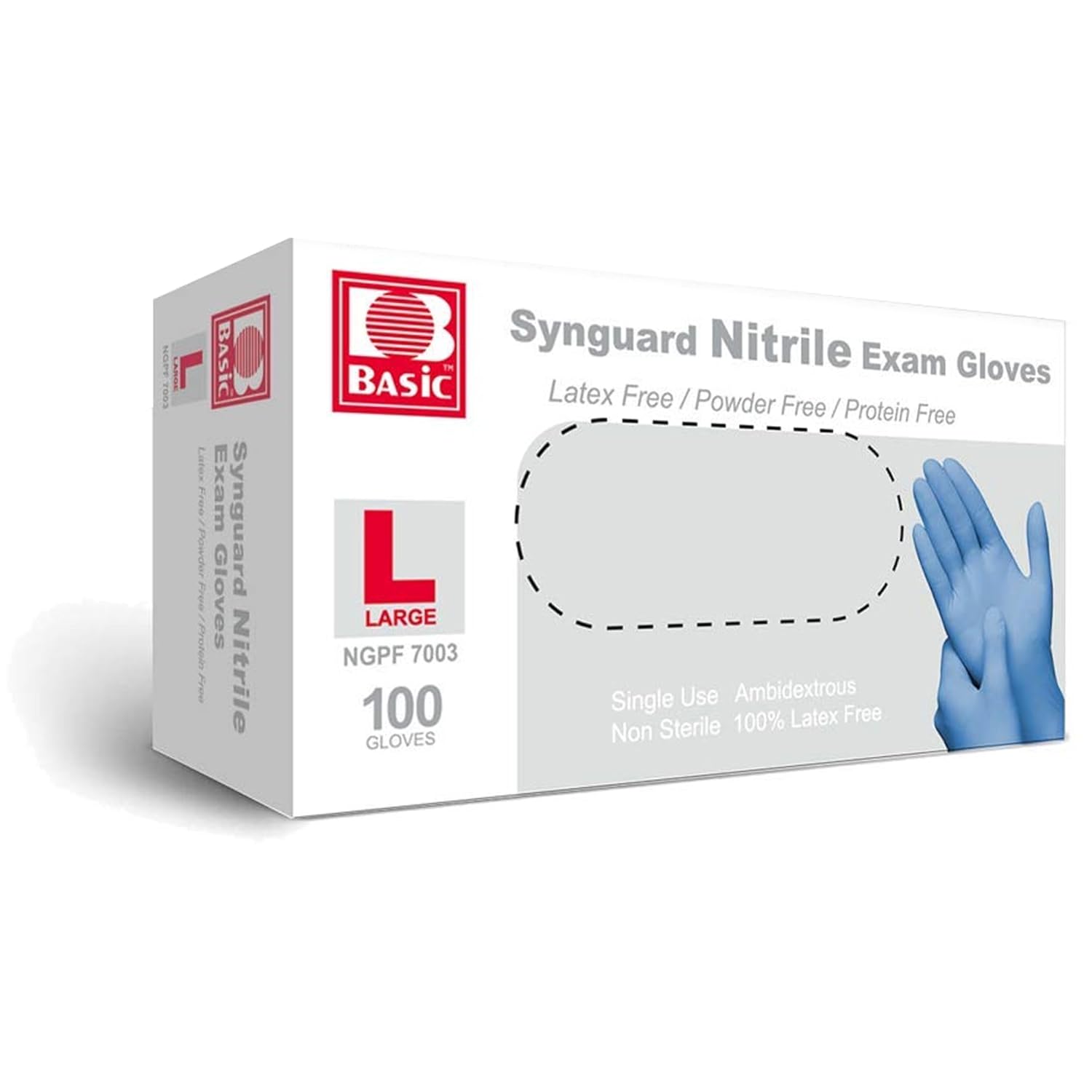 Latex-Free Blue Nitrile Exam G - Exam Glove Nitrile recensie en prijs