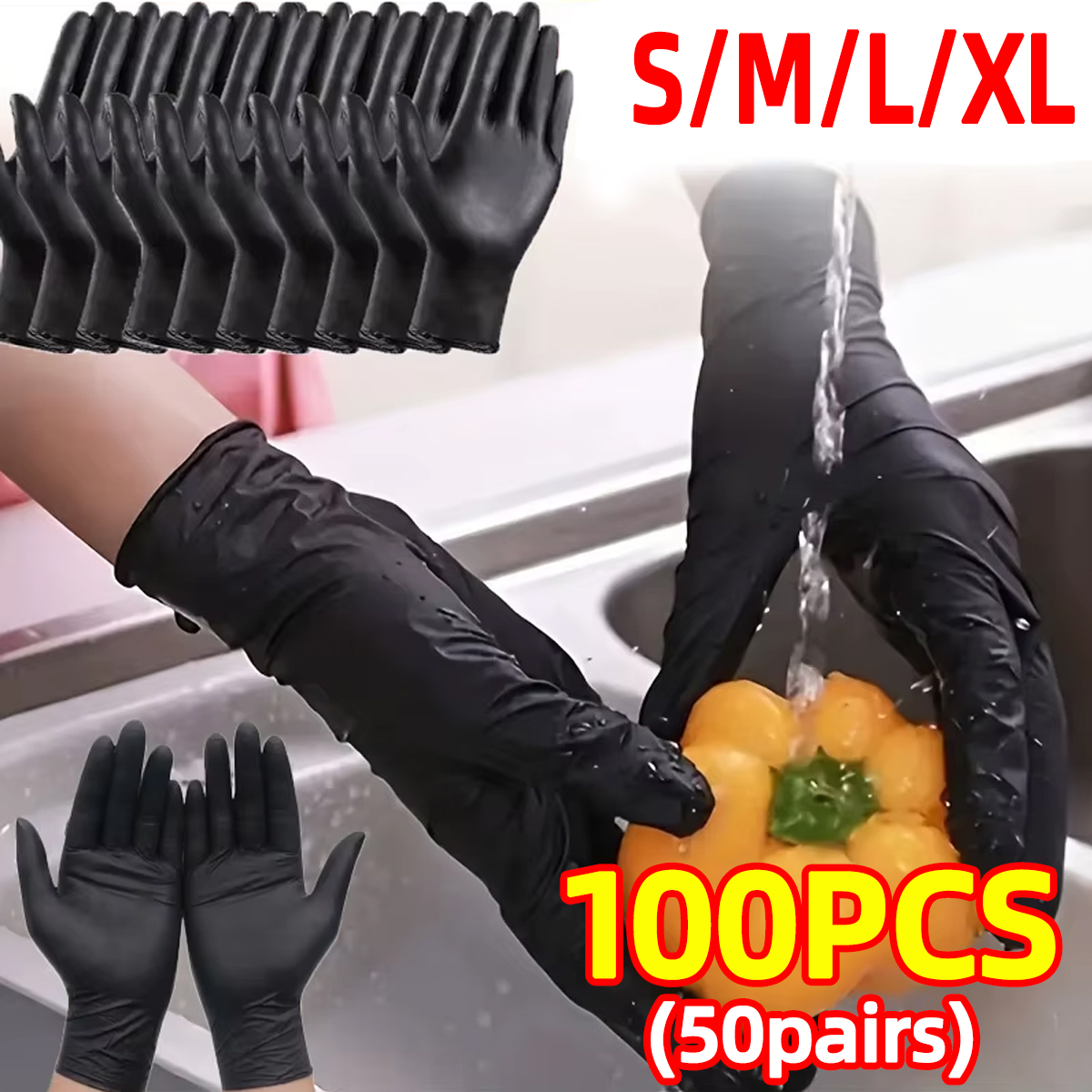 Heavy-Duty Black Disposable Ni - Nitrile Mechanic Glove recensie en prijs