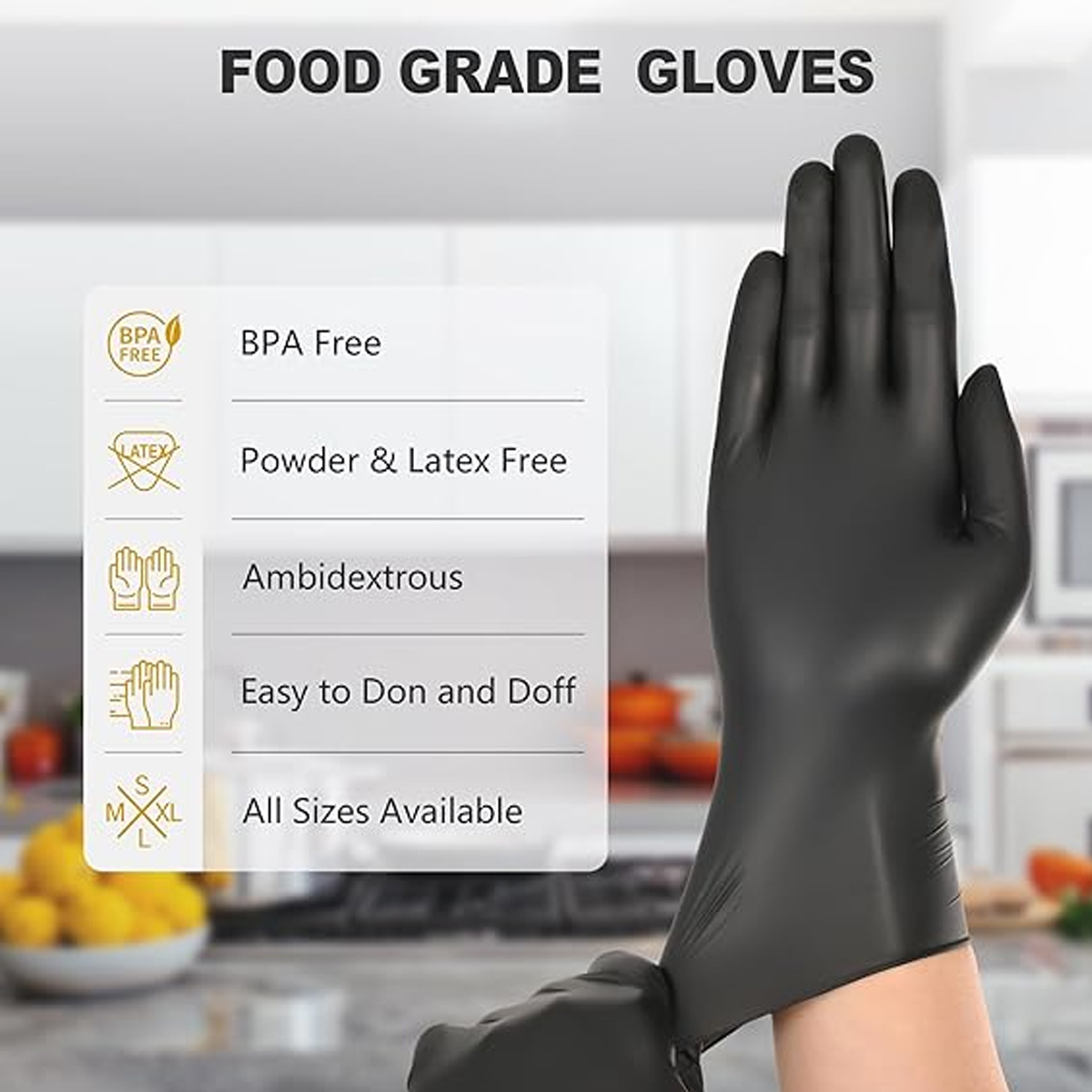 Heavy-Duty Black Disposable Ni - Nitrile Mechanic Glove recensie en prijs