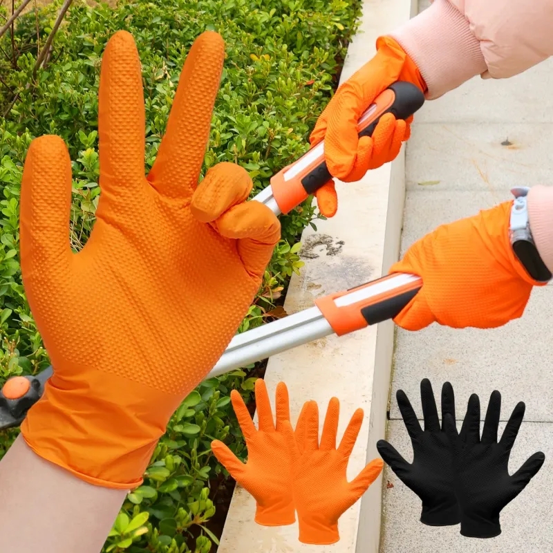 Heavy Duty Orange Nitrile Glov - Nitrile Mechanic Glove recensie en prijs