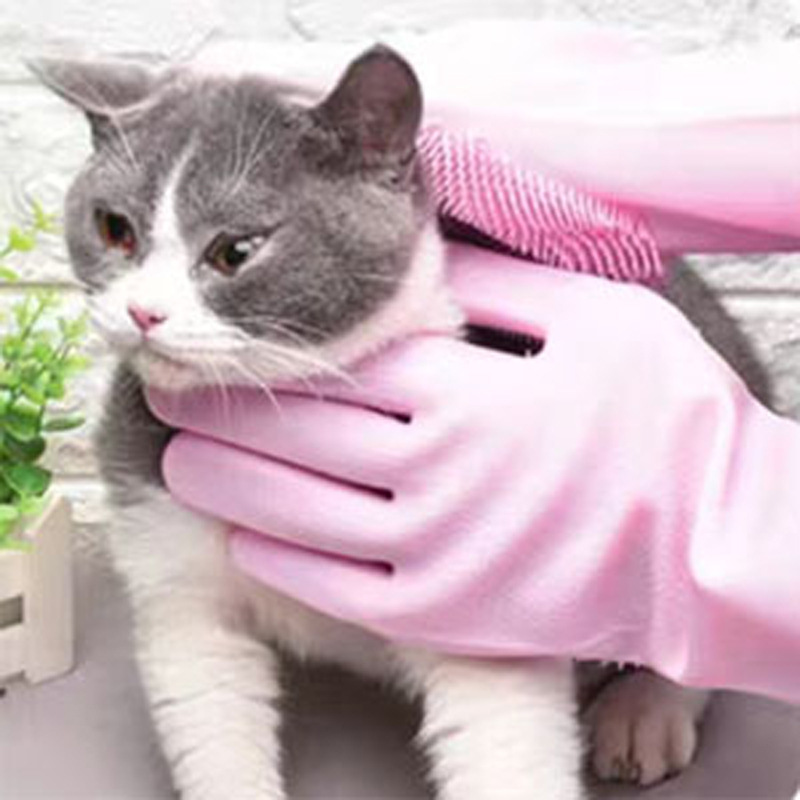 Pet Grooming Gloves for Dogs A - Rubber Glove Cleaning recensie en prijs