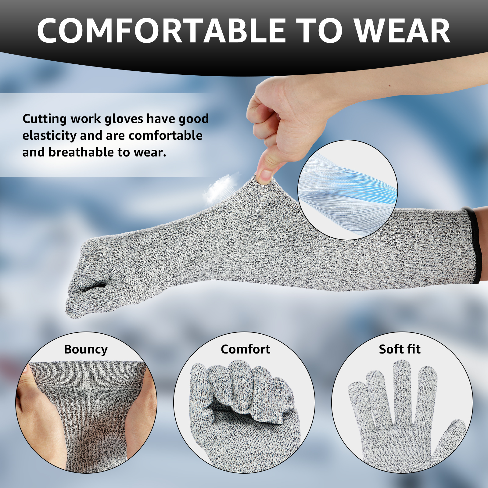 Breathable HPPE Cut Resistant  - Cut Resistant Glove recensie en prijs