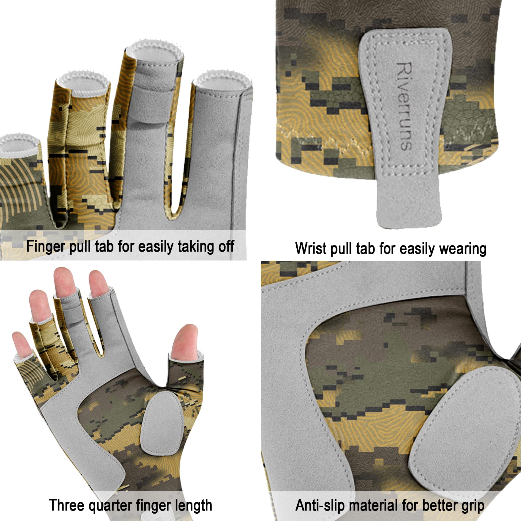 Riverruns Fingerless Fishing G - Cycling Glove Padded recensie en prijs