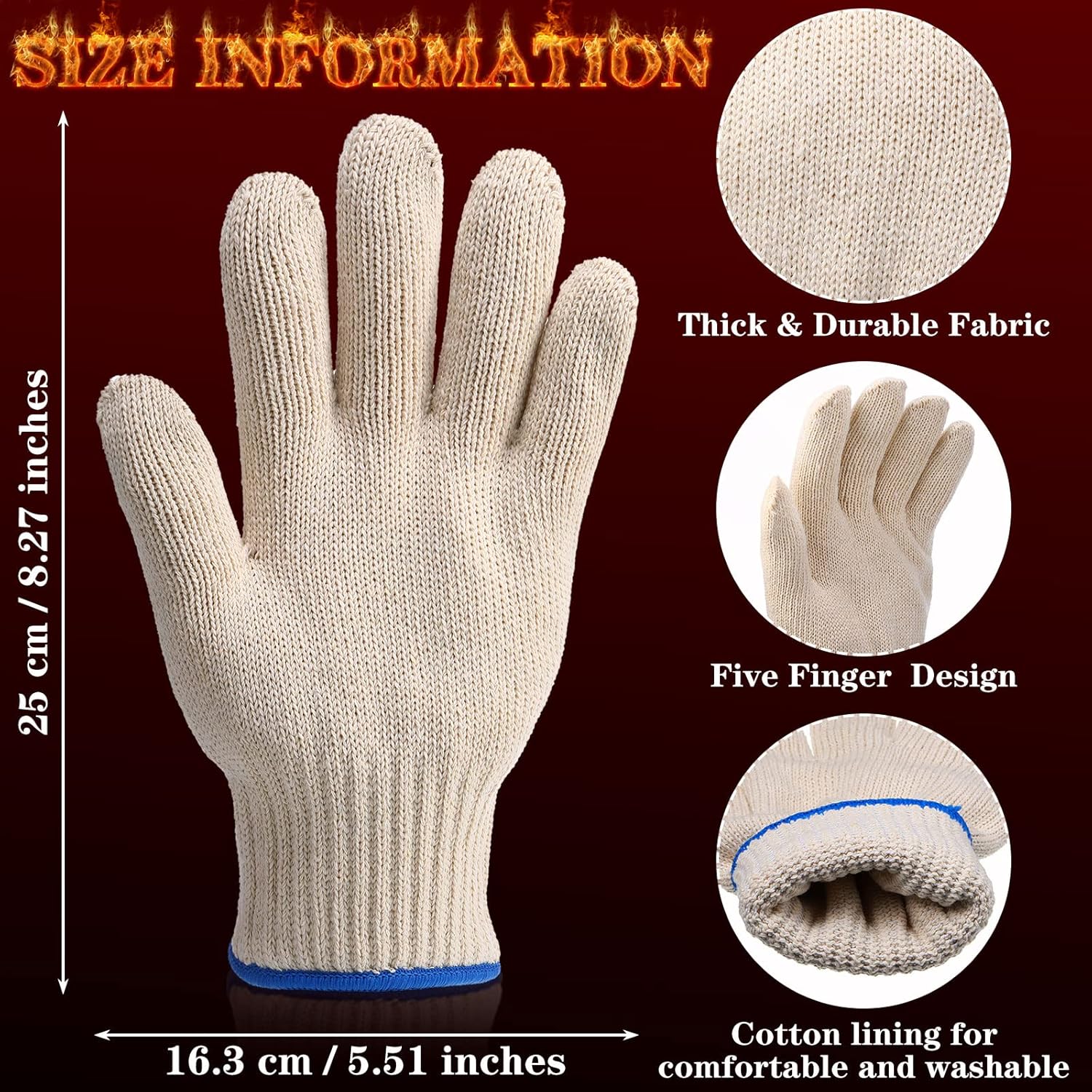 4 Pairs Heat Resistant Gloves, - Heat Resistant Glove recensie en prijs