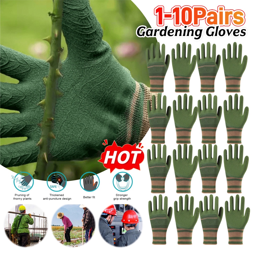 1-10Pairs Gardening Gloves Wat - Gardening Glove Waterproof recensie en prijs