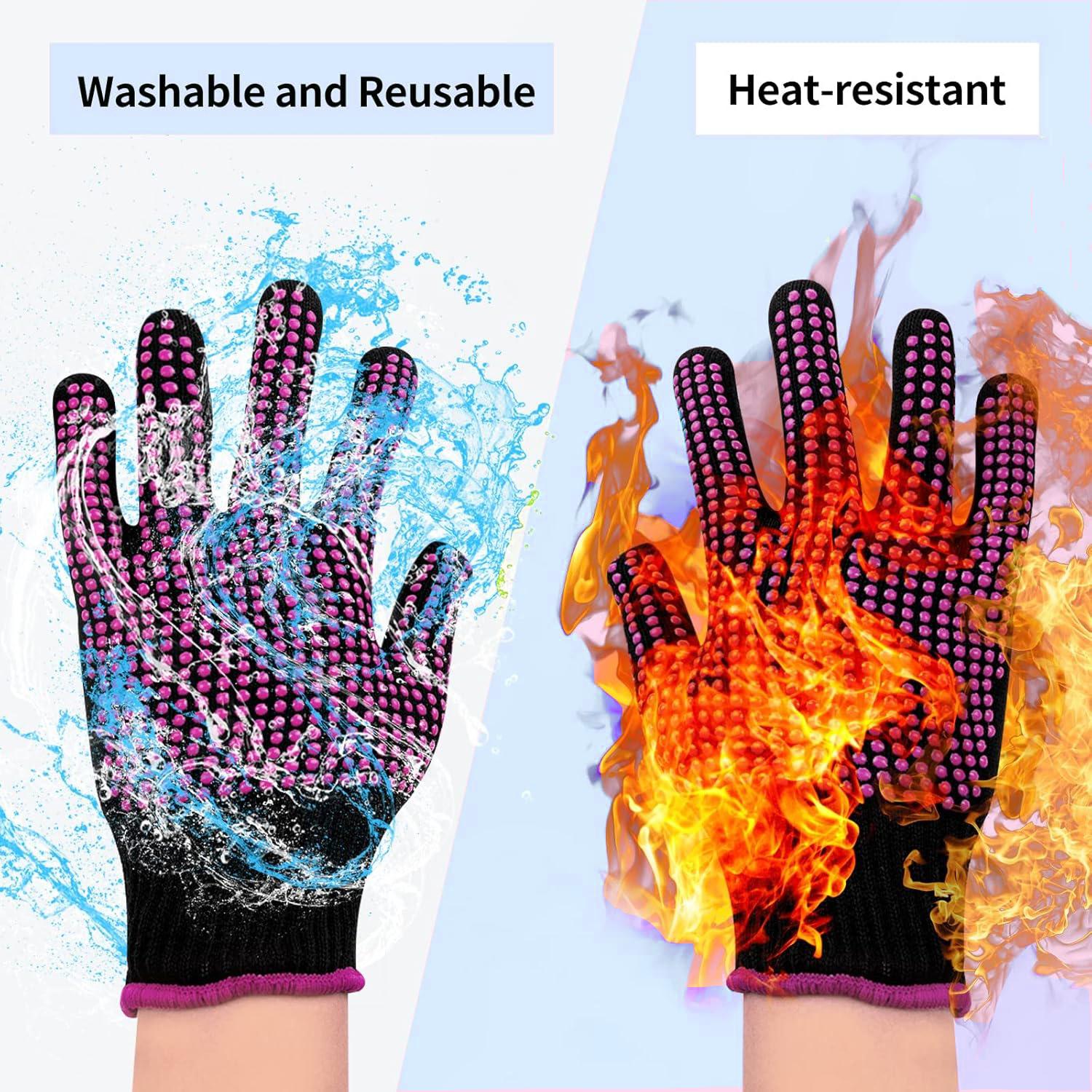 1 Pair Barbecue Anti-scald Glo - Oven Mitt Silicone recensie en prijs