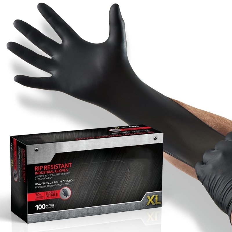 100PCS Black Nitrile Gloves Di - Nitrile Mechanic Glove recensie en prijs
