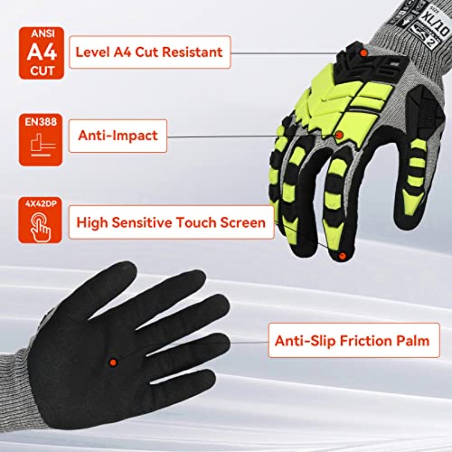 Safety Work Gloves, Impact Glo - Work Glove Impact recensie en prijs