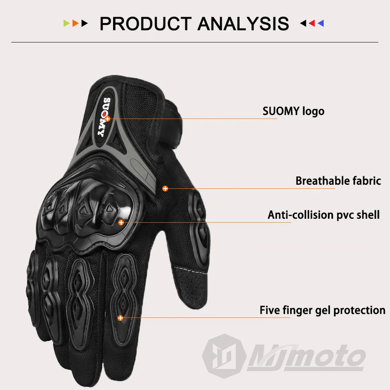 SUOMY Summer Touchscreen Motor - Motorcycle Glove Knuckle recensie en prijs