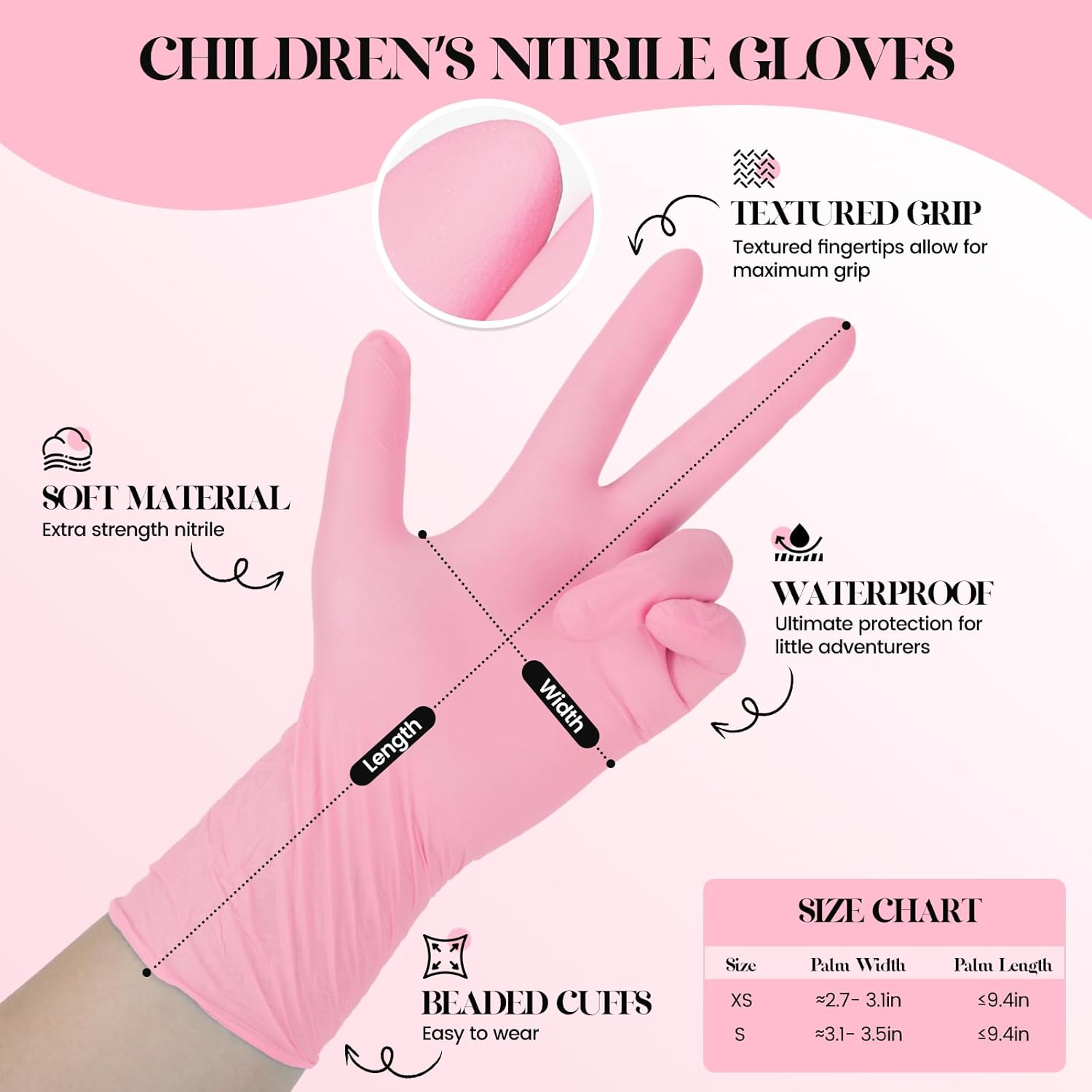 Kids Disposable Gloves for 3-8 - Latex Disposable Glove recensie en prijs