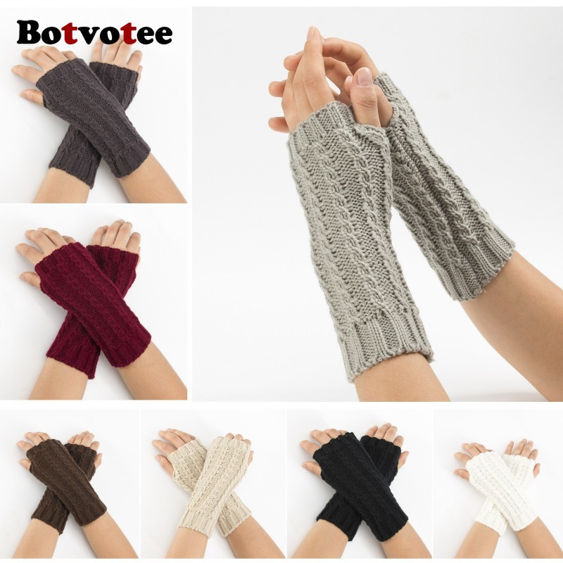 Botvotee Y2k Half Finger Winte - Fingerless Glove Knit recensie en prijs