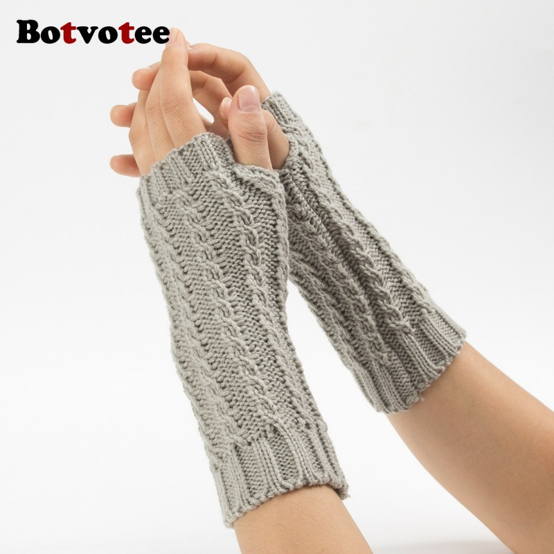 Botvotee Y2k Half Finger Winte - Fingerless Glove Knit recensie en prijs