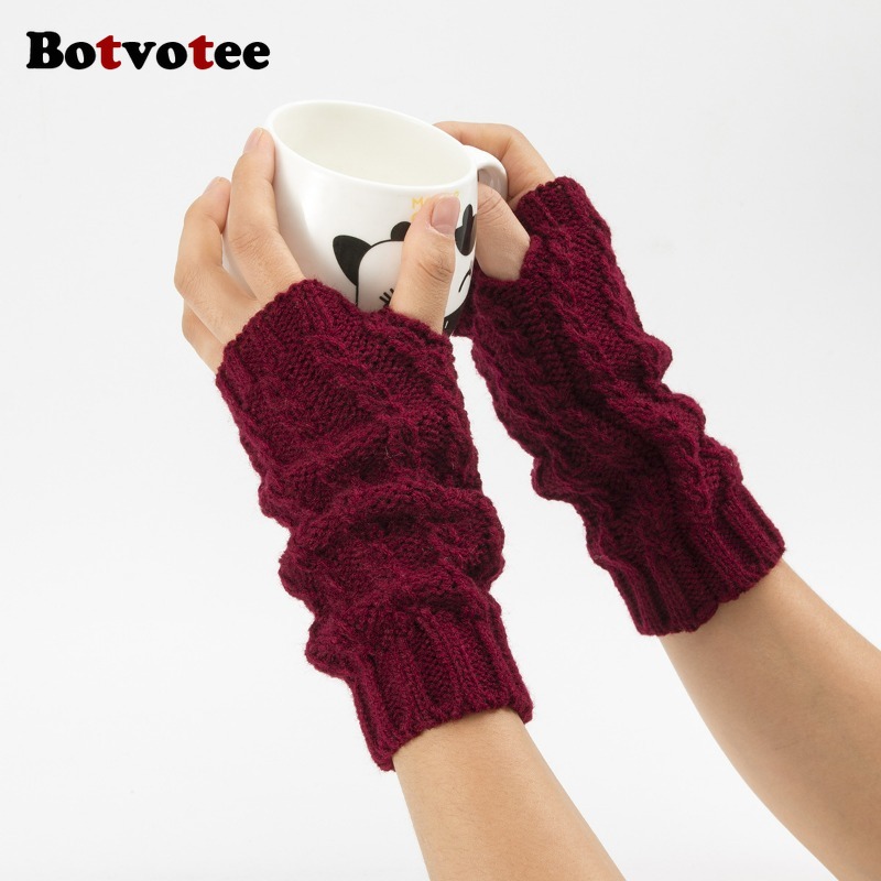 Botvotee Y2k Half Finger Winte - Fingerless Glove Knit recensie en prijs
