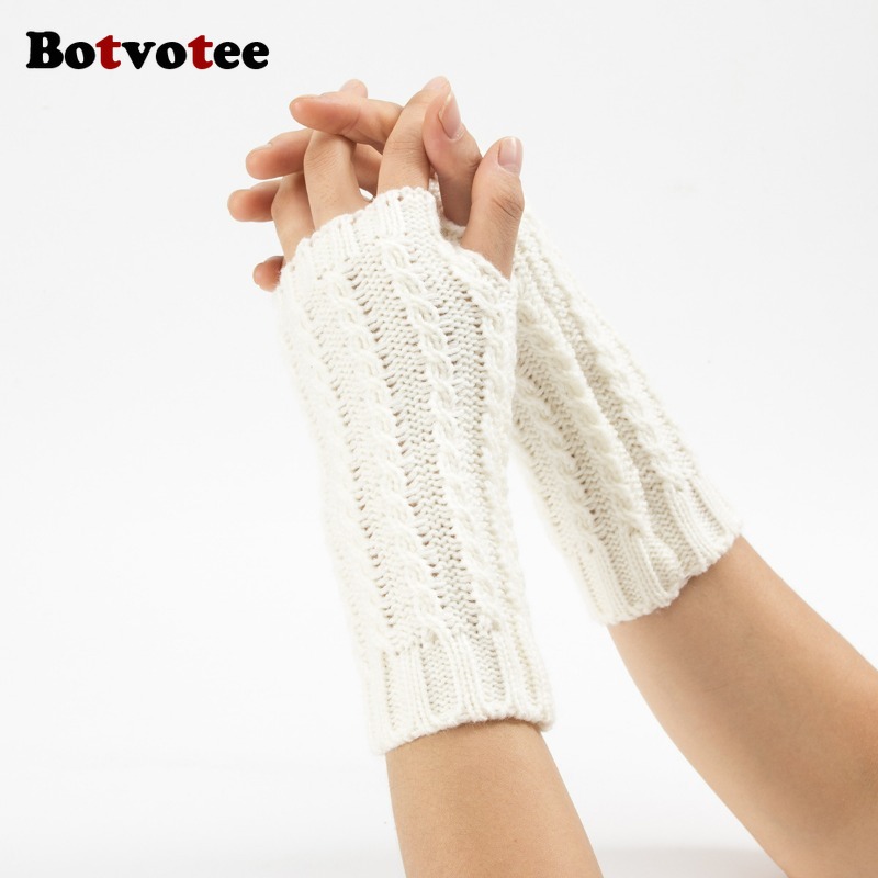 Botvotee Y2k Half Finger Winte - Fingerless Glove Knit recensie en prijs