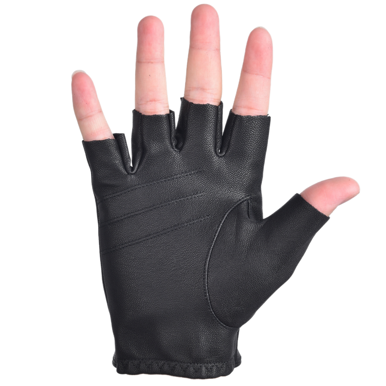 Mens Fingerless Gloves Half Fi - Leather Driving Glove recensie en prijs