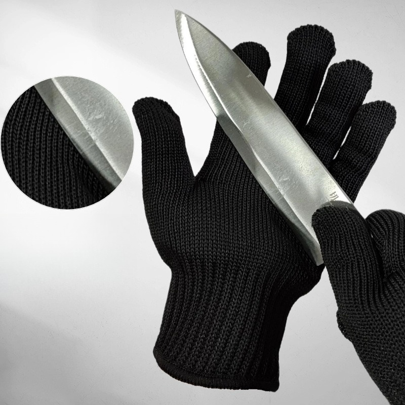 1 Pair Black Steel Wire Metal  - Cut Resistant Glove recensie en prijs